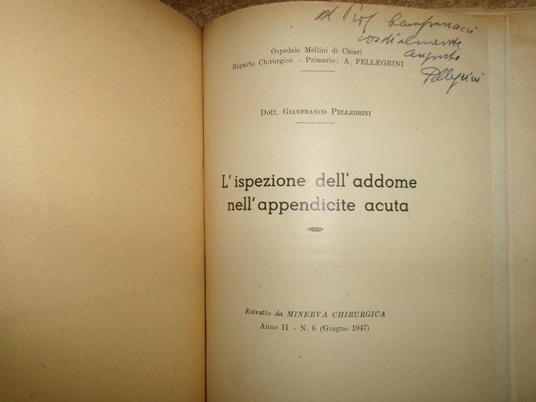 AA. VV. MISCELLANEA Apparato Digerente Fegato e vie biliari. Opuscoli/estratti