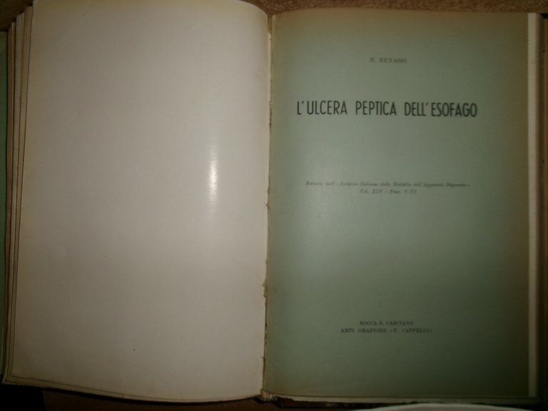 AA. VV. MISCELLANEA Apparato Digerente Fegato e vie biliari. Opuscoli/estratti