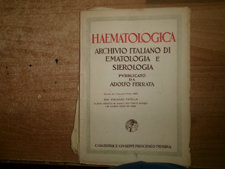 AA. VV. MISCELLANEA di numerosi estratti/opuscoli riguardanti il sangue, milza..