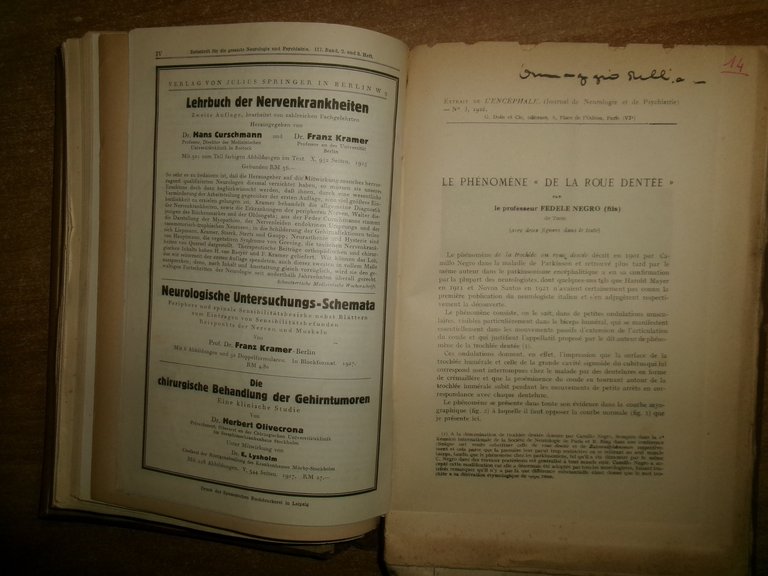 AA. VV. Miscellanea di numerosi estratti/opuscoli riguardanti il SISTEMA NERVOSO