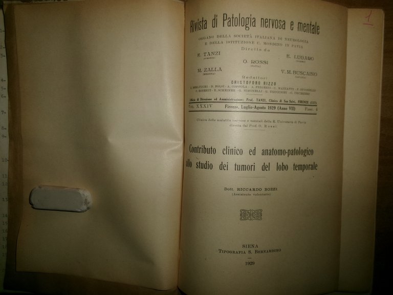 AA. VV. Miscellanea di numerosi estratti/opuscoli riguardanti il SISTEMA NERVOSO