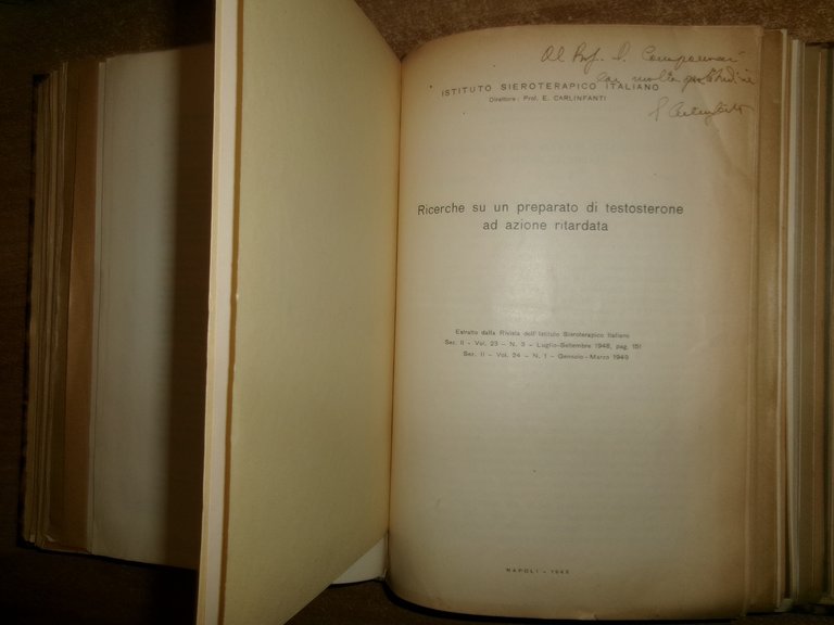 AA. VV. MISCELLANEA LABORATORIO TERAPIA. Innumerevoli Opuscoli/Estratti in 2 vol.