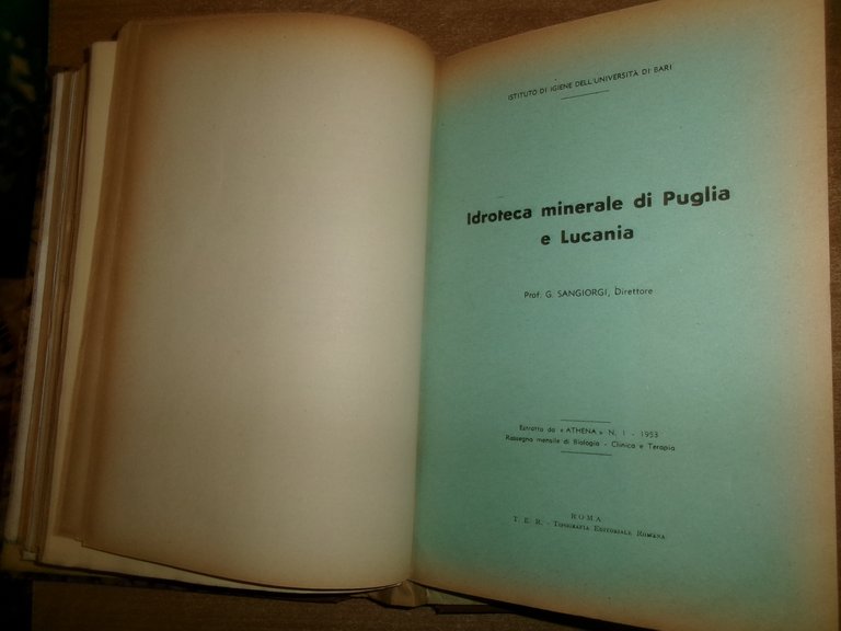 AA. VV. MISCELLANEA LABORATORIO TERAPIA. Innumerevoli Opuscoli/Estratti in 2 vol.