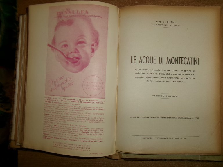 AA. VV. MISCELLANEA LABORATORIO TERAPIA. Innumerevoli Opuscoli/Estratti in 2 vol.