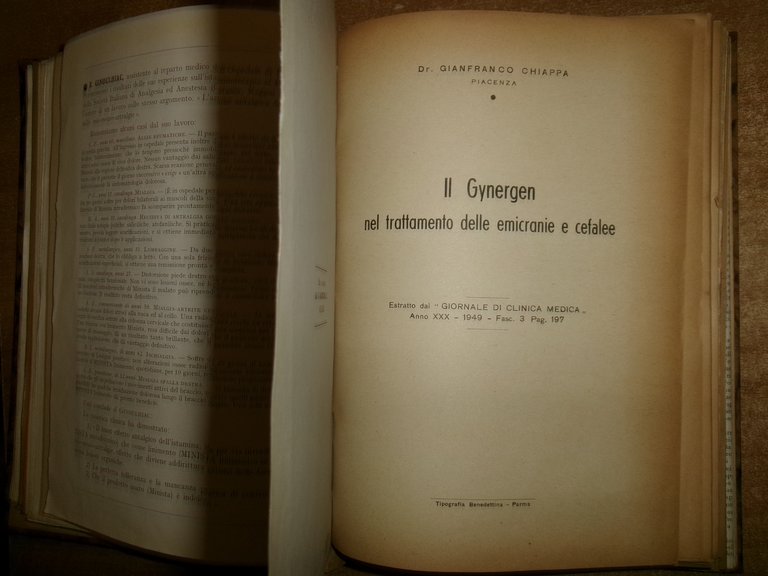 AA. VV. MISCELLANEA LABORATORIO TERAPIA. Innumerevoli Opuscoli/Estratti in 2 vol.