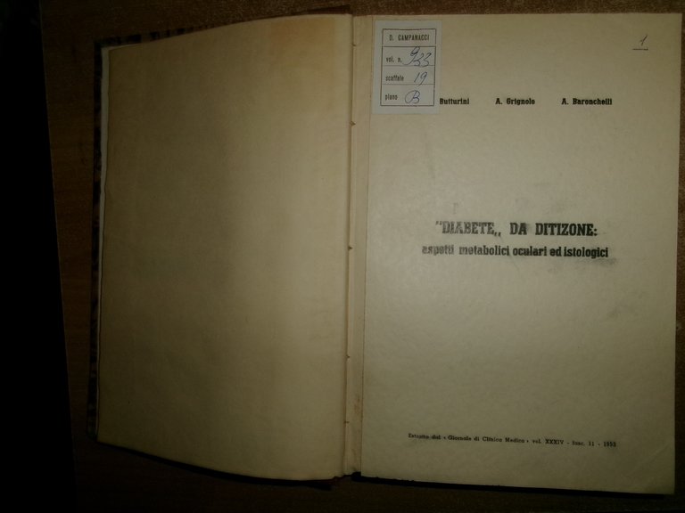 AA. VV. MISCELLANEA. RICAMBIO. Raccolta di innumerevoli estratti/opuscoli 1932