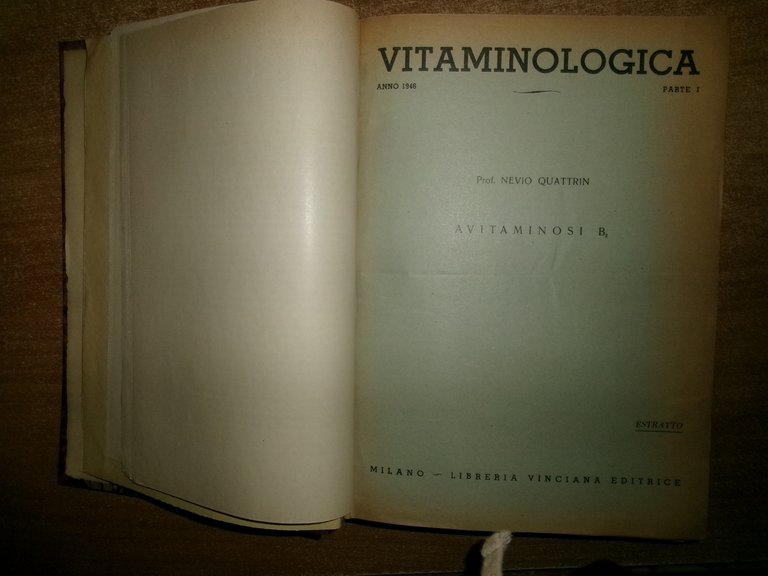 AA. VV. MISCELLANEA. Vitaminologia/Nutrizione. Numerosi estratti/opuscoli 1930