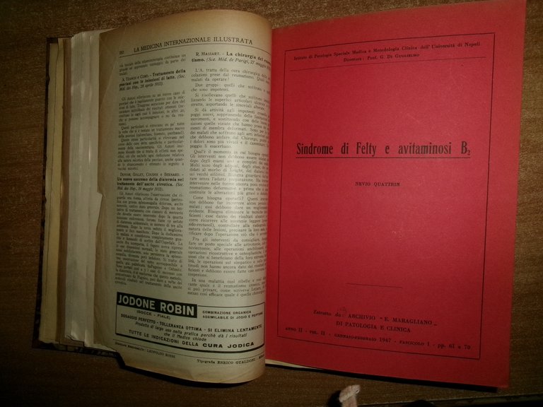 AA. VV. MISCELLANEA. Vitaminologia/Nutrizione. Numerosi estratti/opuscoli 1930