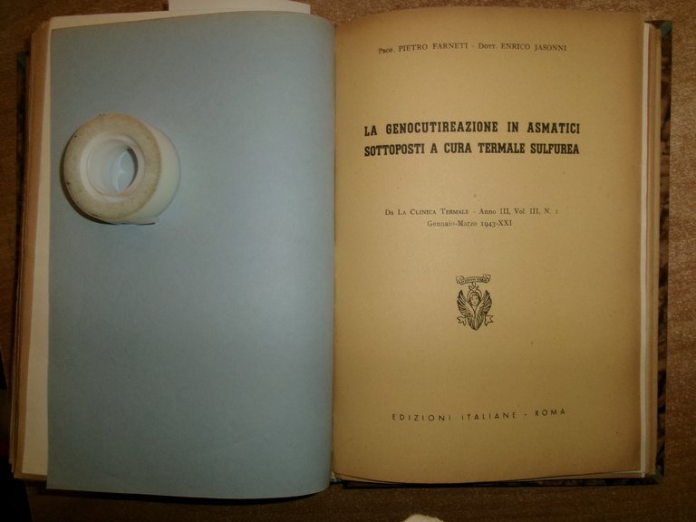 AA. VV. MISCELLANEA. MALATTIE ALLERGICHE. Raccolta di numerosi estratti/opuscoli 1947