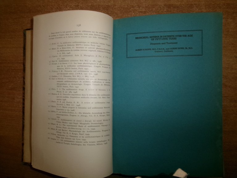 AA. VV. MISCELLANEA. MALATTIE ALLERGICHE. Raccolta di numerosi estratti/opuscoli 1947