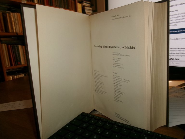 AA. VV. Proceedings of the ROYAL SOCIETY of MEDICINE 1968