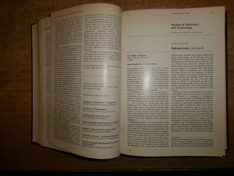 AA. VV. Proceedings of the ROYAL SOCIETY of MEDICINE 1968