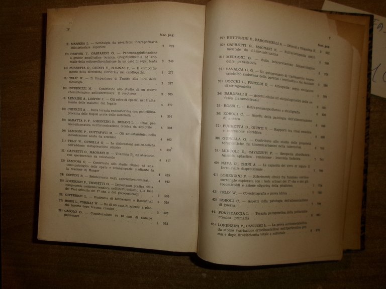 AA. VV. Prof. CAMPANACCI GIORNALE di CLINICA MEDICA 1951