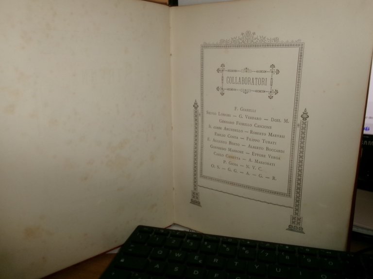 AA.VV. STRENNA ITALIANA 1887 Anno LIII - Milano, Ripamonti Carpano, …