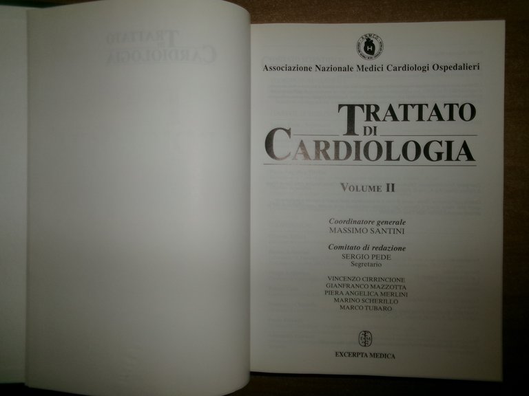 AA. VV. Trattato di cardiologia. Volumi 1-2-3, Excerpta medica, 2000