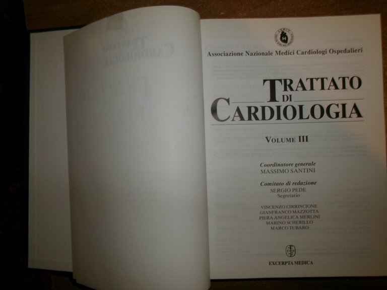 AA. VV. Trattato di cardiologia. Volumi 1-2-3, Excerpta medica, 2000