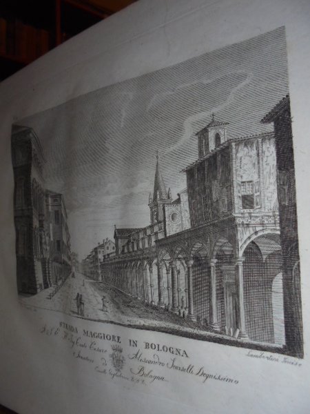 AA. VV. VEDUTE Di BOLOGNA 1820 - 1821. 50 incisioni …