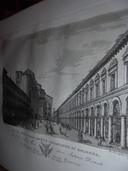 AA. VV. VEDUTE Di BOLOGNA 1820 - 1821. 50 incisioni …
