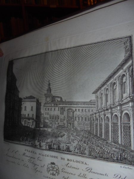 AA. VV. VEDUTE Di BOLOGNA 1820 - 1821. 50 incisioni …