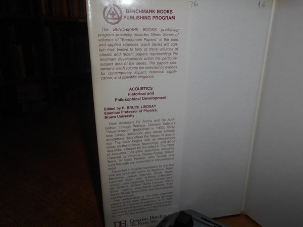 ACOUSTICS Historical and Philosophical Development