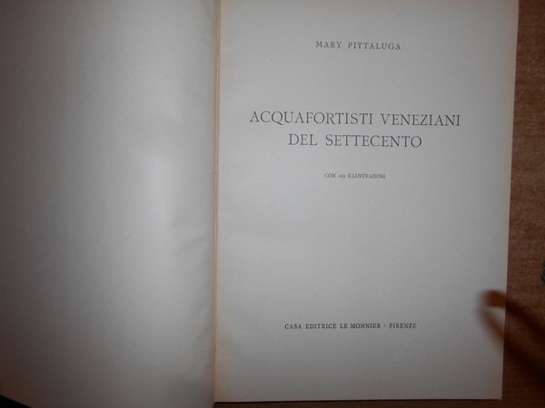 ACQUAFORTISTI VENEZIANI DEL SETTECENTO