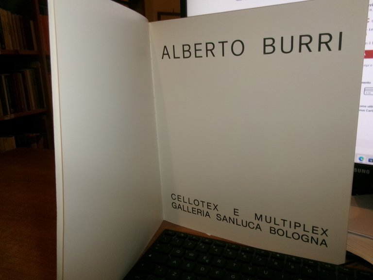ALBERTO BURRI. Cellotex e Multiplex - Galleria San Luca Bologna, …
