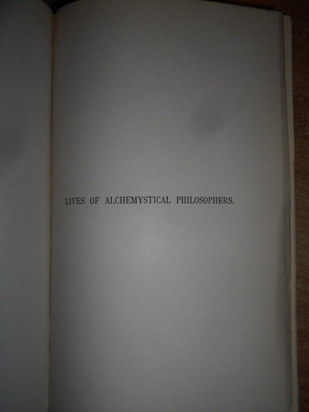 (Alchimia) Lives of Alchemystical Philosophers