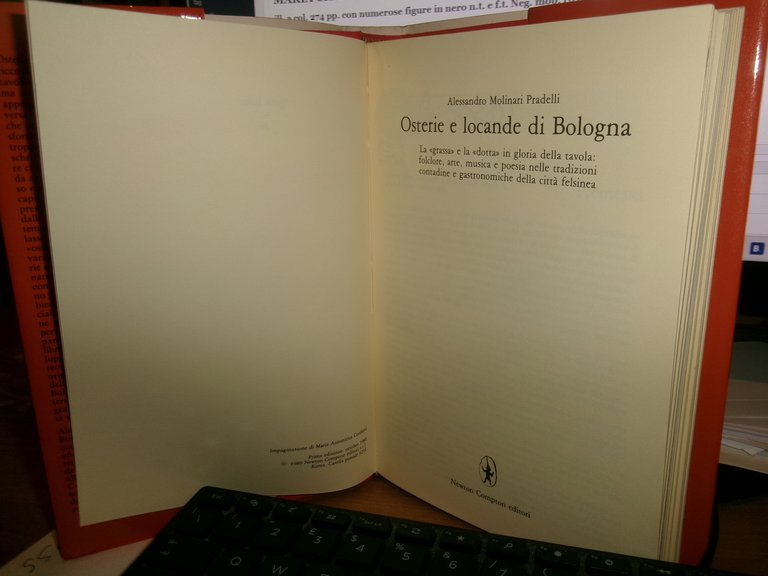 Alessandro Molinari Pradelli. OSTERIE E LOCANDE DI BOLOGNA... 1980