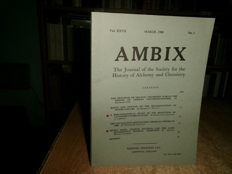 AMBIX The Journal of the Society for the History of …