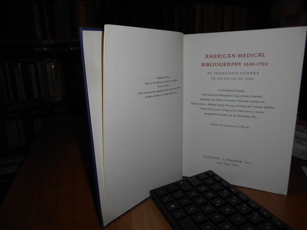 American Medical Bibliography, 1639-1783