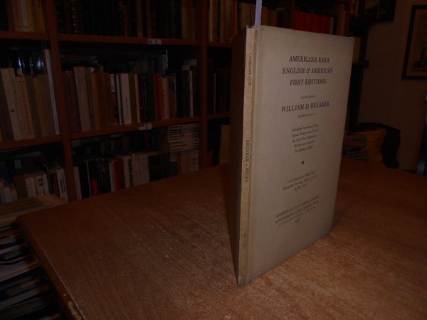Americana Rara English & American First Editions