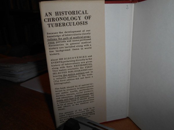 An Historical Chronology of Tuberculosis