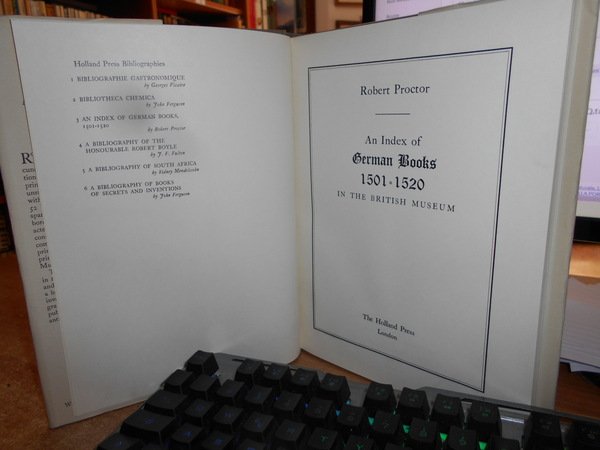 An Index of GERMAN BOOKS 1501 - 1520 in the …
