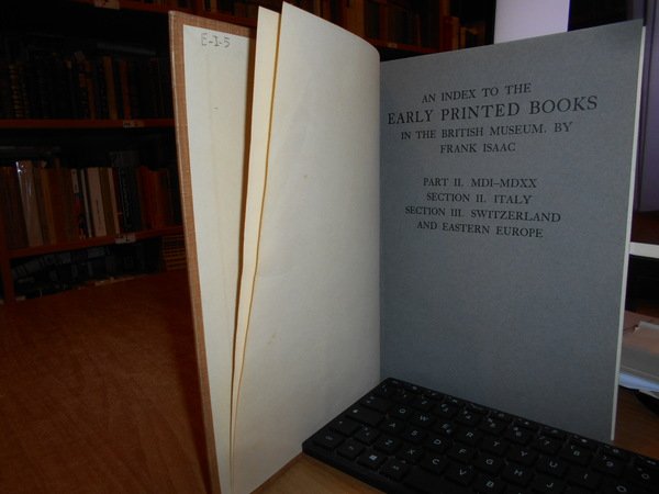 An Index to The Early Printed Books in The Brtitish …