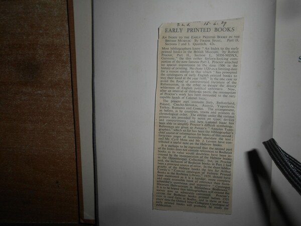 An Index to The Early Printed Books in The Brtitish …