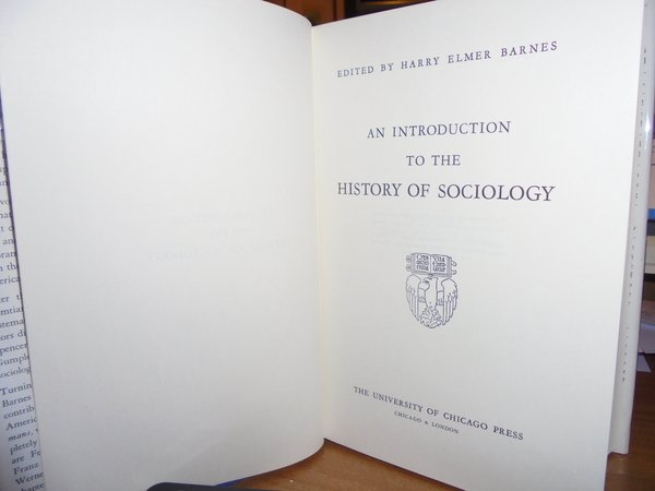 An Introduction to the HISTORY OF SOCIOLOGY