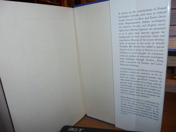 An Introduction to the HISTORY OF SOCIOLOGY
