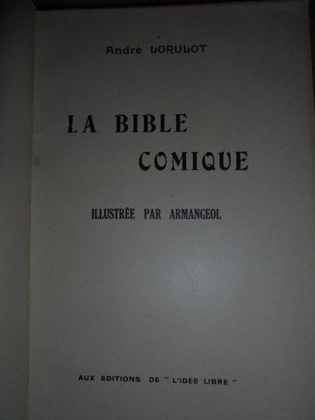 (Anarchia) La Bible Comique Illustrée