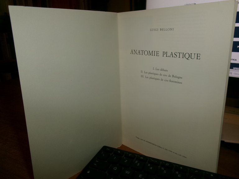 ANATOMIE PLASTIQUE. LUIGI BELLONI 1960