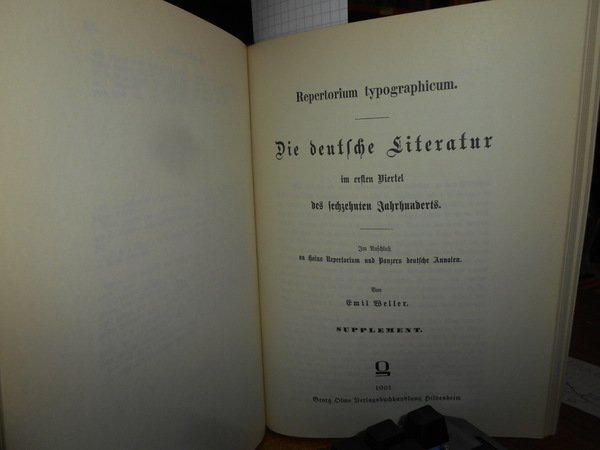 ANNALEN DER ÄLTEREN DEUTSCHEN LITERATUR. 3 BÄNDE. REPRINT.