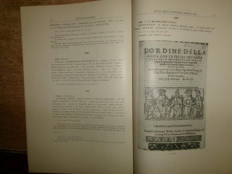 Annali della tipografia romana di Baldassarre Jr e Girolama Cartolari …