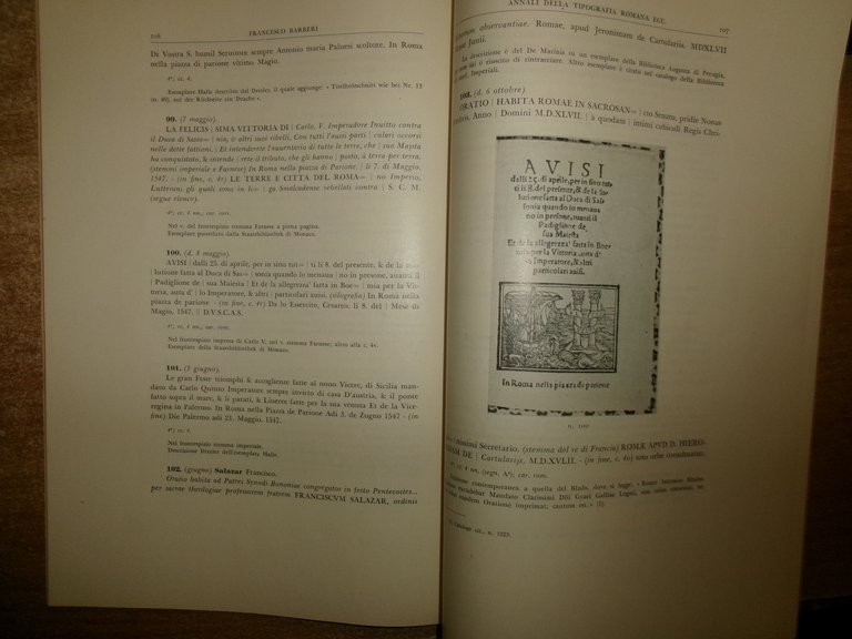 Annali della tipografia romana di Baldassarre Jr e Girolama Cartolari …