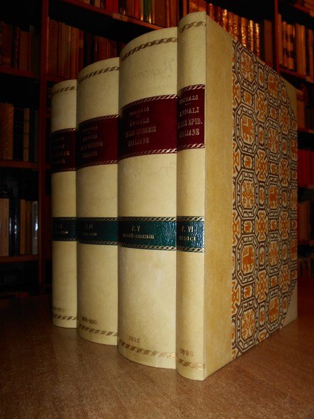 ANNALI delle Epidemie Italiane. Memorie della Società Medico-Chirurgica di Bologna …