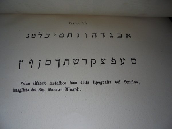 Annali Tipografici del Soncino. XV - XVI secolo