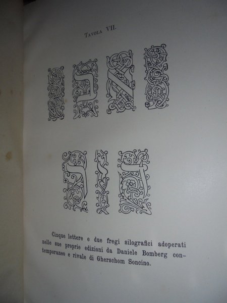 Annali Tipografici del Soncino. XV - XVI secolo
