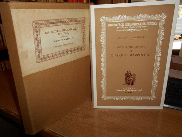 ANNALI Tipografici di GIACOMO MAZZOCCHI