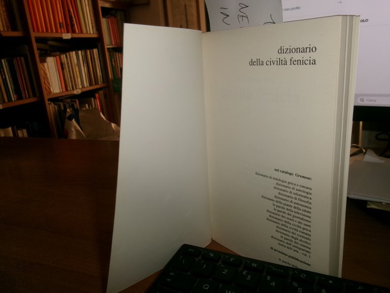 (Antiche civiltà) Dizionario della civiltà fenicia. Autori vari. 1992