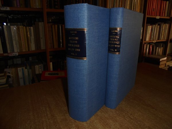 ANTICHI TESTI GIURIDICI (SECOLI XV-XVIII) DELL'ISTITUTO DI Storia del diritto …