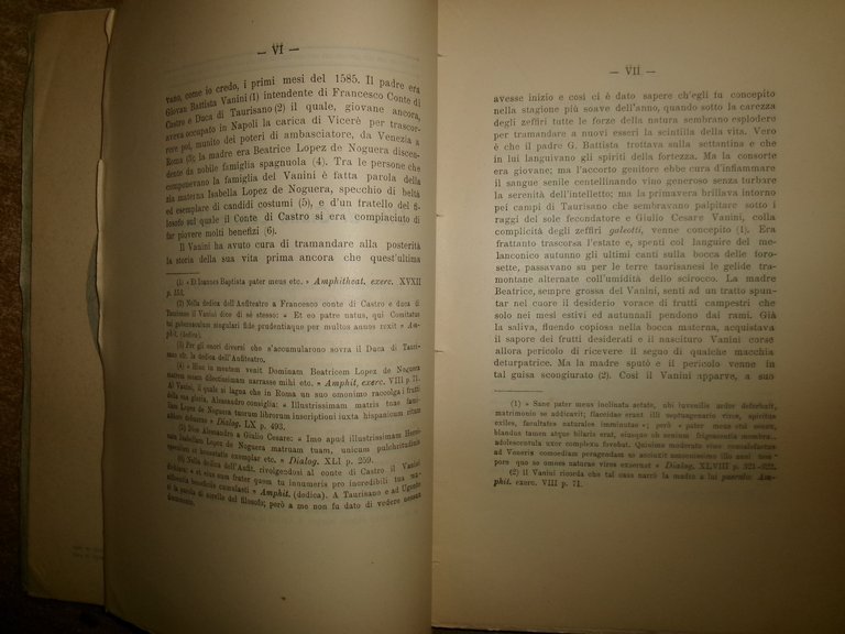ANTOLOGIA Vaniniana preceduta dalla vita di G.C. Vanini e da …