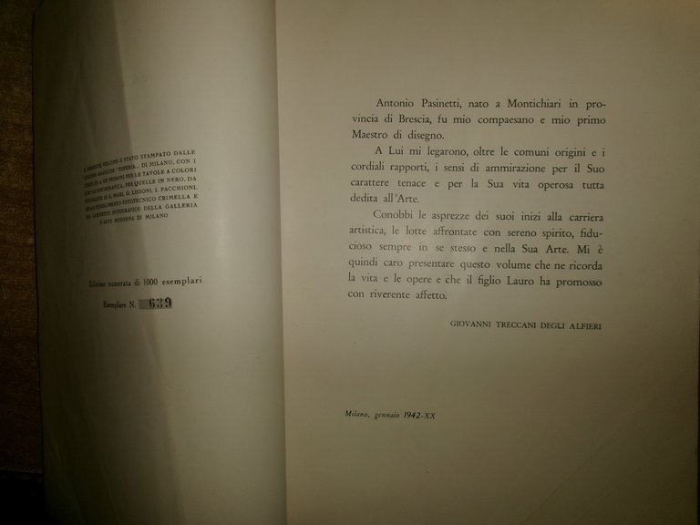 ANTONIO PASINETTI vita e opere
